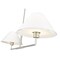 Z-Lite Leila Chandelier, 2-Light, 12 In.W x 42 In.L x 9.5 In.H, Brushed Nickel/White Linen 744-42L-BN - alternate 2